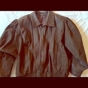 Bomber leather jacket 🧥